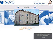 Tablet Screenshot of novo-sa.pl
